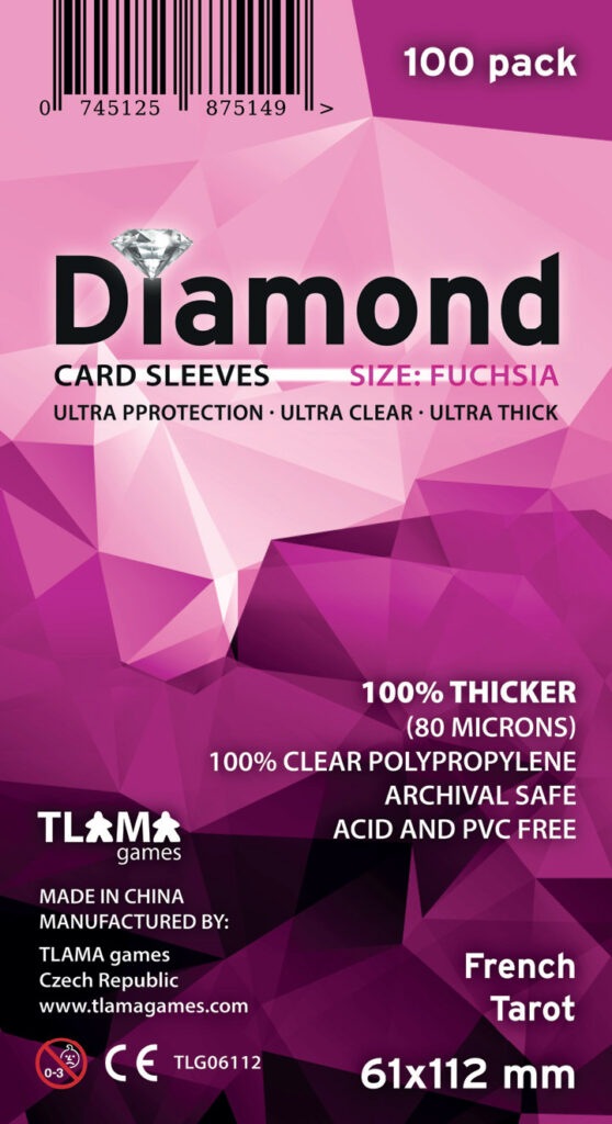 TLAMA games Obaly na karty Diamond Fuchsia: