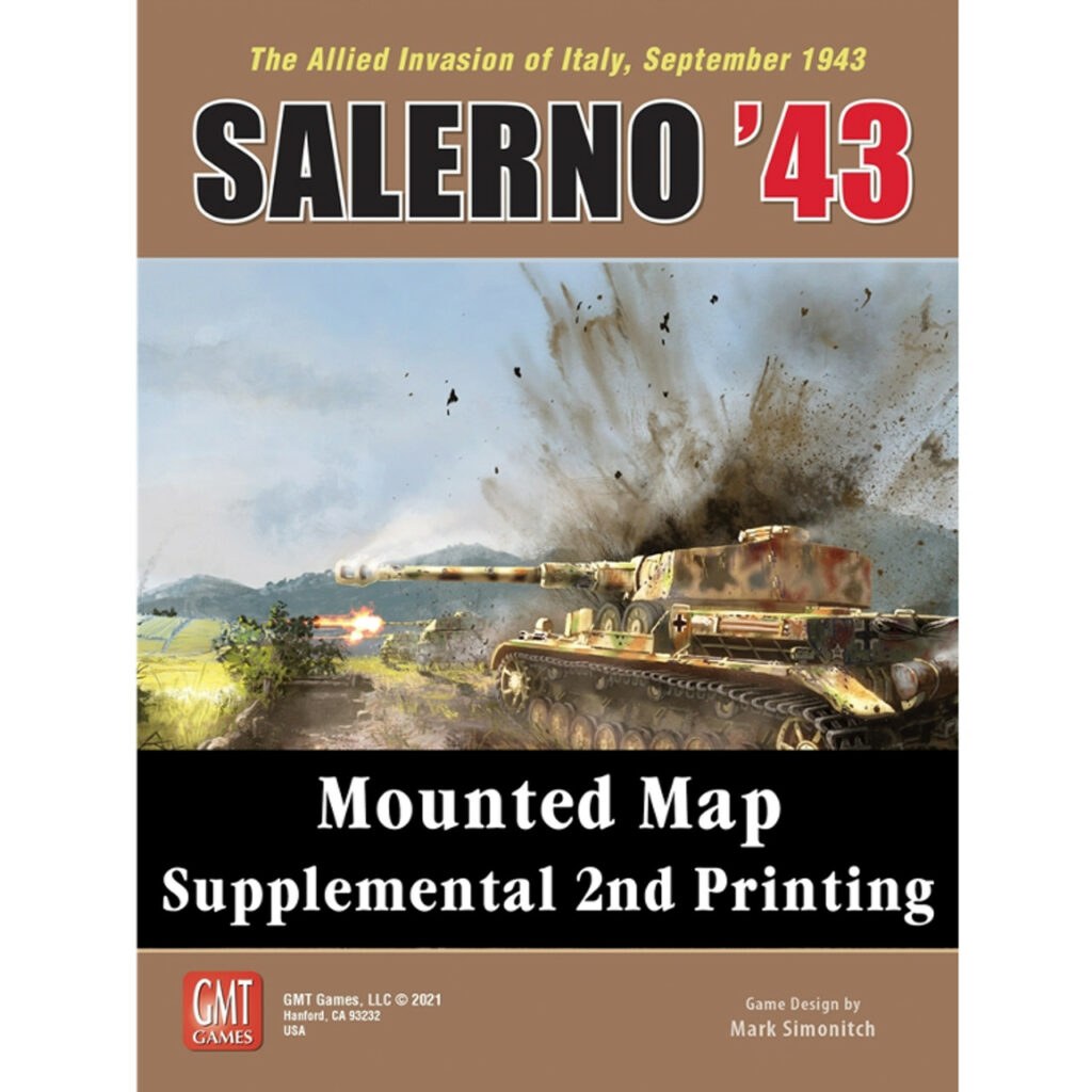 GMT Games Salerno '43 Mounted Map