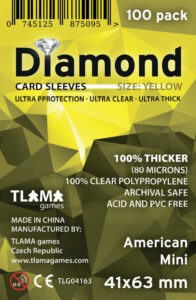 TLAMA games Obaly na karty Diamond Yellow: