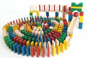 Small Foot Dřevěné domino barevné