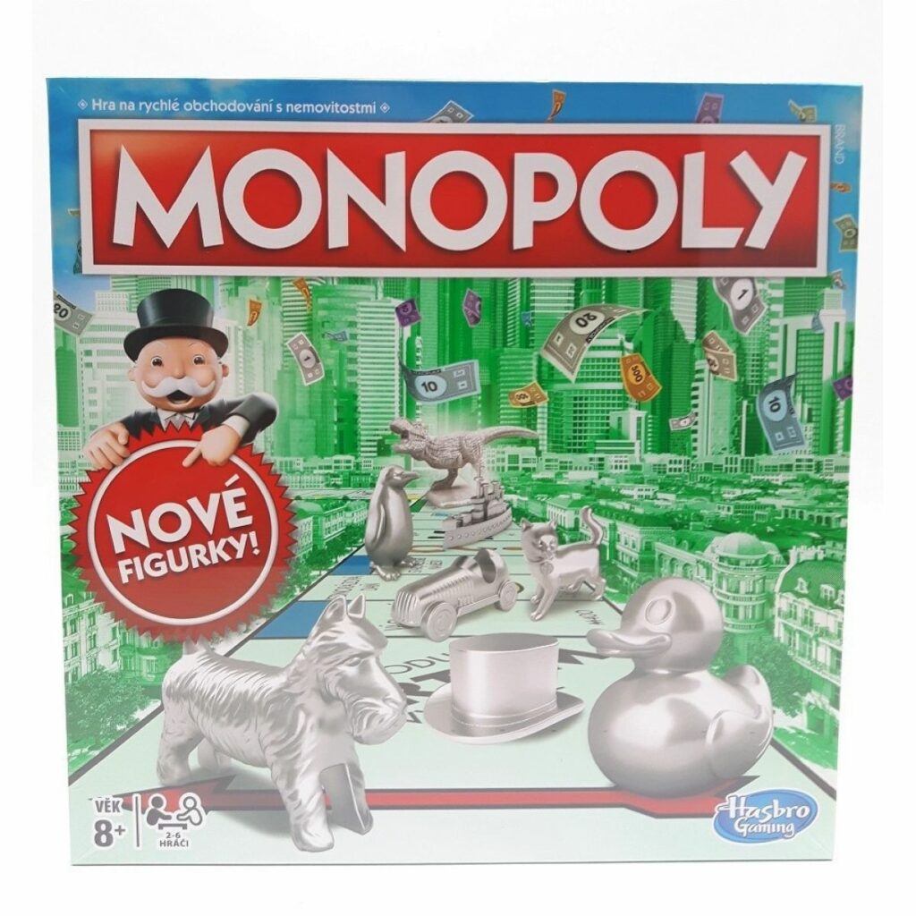 Hasbro Gaming Monopoly Stříbrné