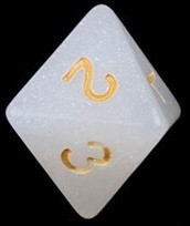 TLAMA games Hrací kostka osmistěnná perleťová