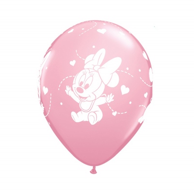 Balónky latexové Baby girl Minnie Mouse 6