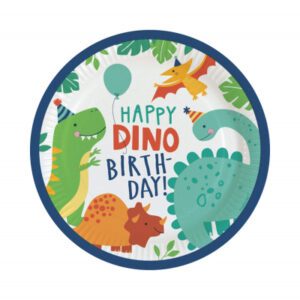 Talíře Happy Birthday Dinosauři