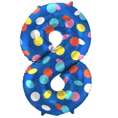 Balónek fóliový 86 cm číslo 08