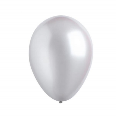 Balónky latexové stříbrné 50