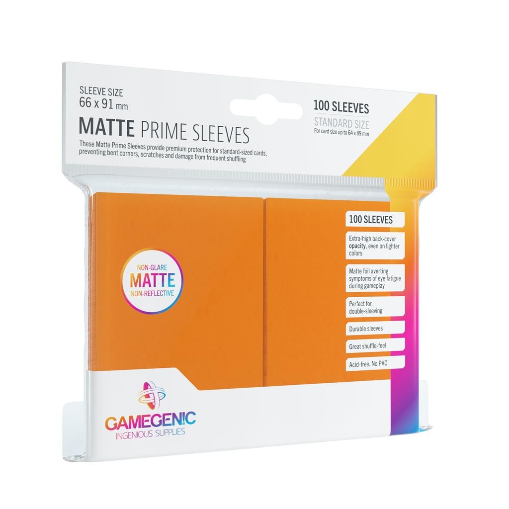 Gamegenic Matte Prime Sleeves Orange (100 obalů)
