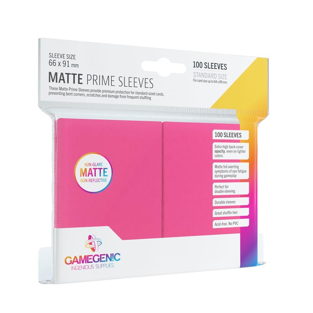 Gamegenic Matte Prime Sleeves Pink (100 obalů)