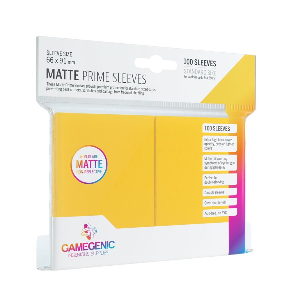 Gamegenic Matte Prime Sleeves Yellow (100 obalů)
